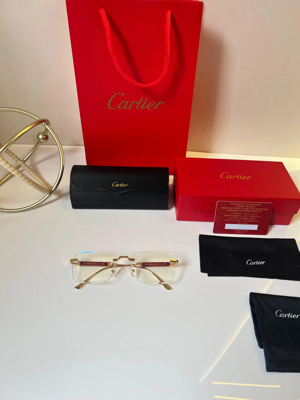 Cartier 2503 Gold Brown frame