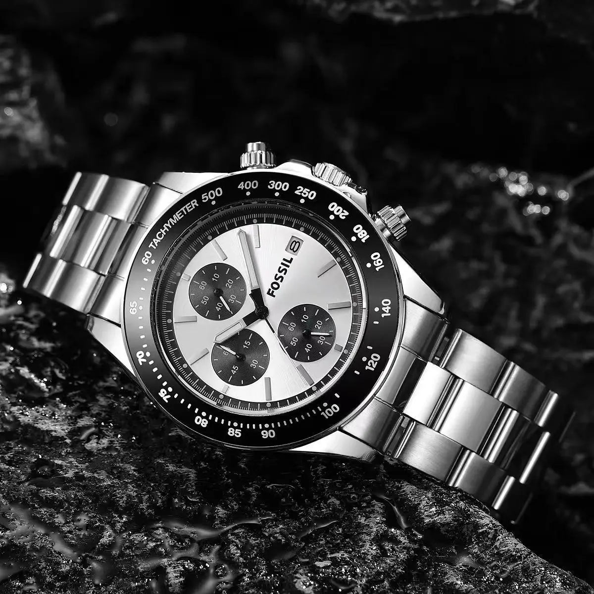 Fossi_l Black Chronograph Watch 202