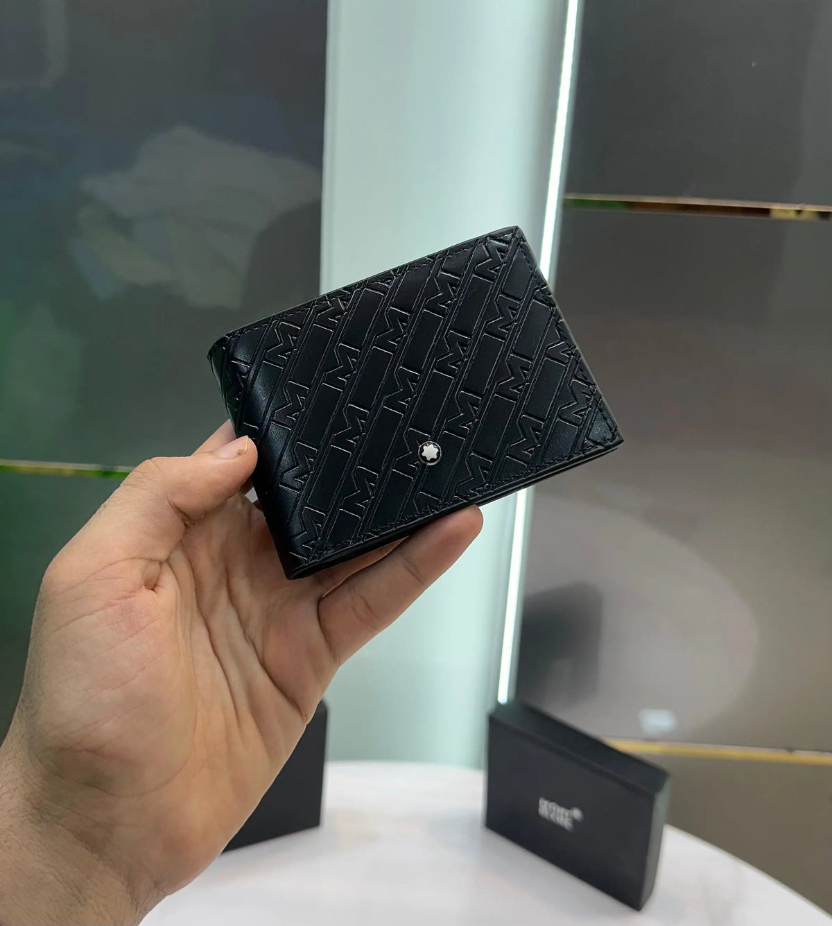 Mont Blan c Premium Wallet Black mb90