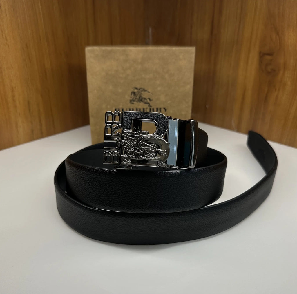 Burberr y Premium Imported Belt Black Grey With Box b110