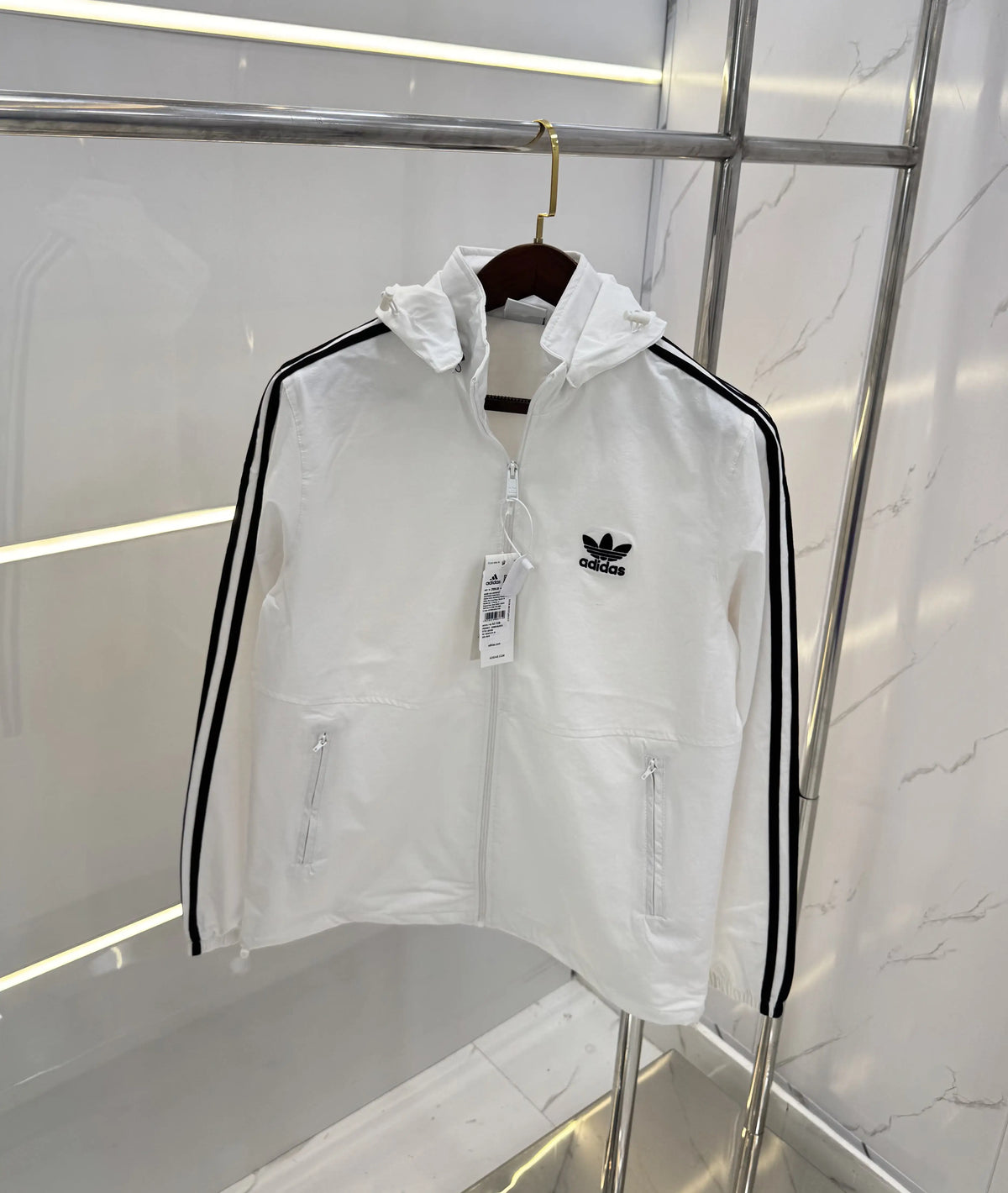 Adida s White Premium WindBreaker Jacket
