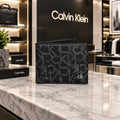 Calvin Klei n Premium Mongram Wallet Black Ck34
