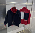 Tomm y Hilfige r Blue & Red Reversible Imported WindBreaker Jacket