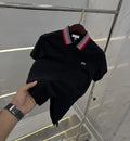 Lacost e Black Logo Work Premium Polo T-Shirt