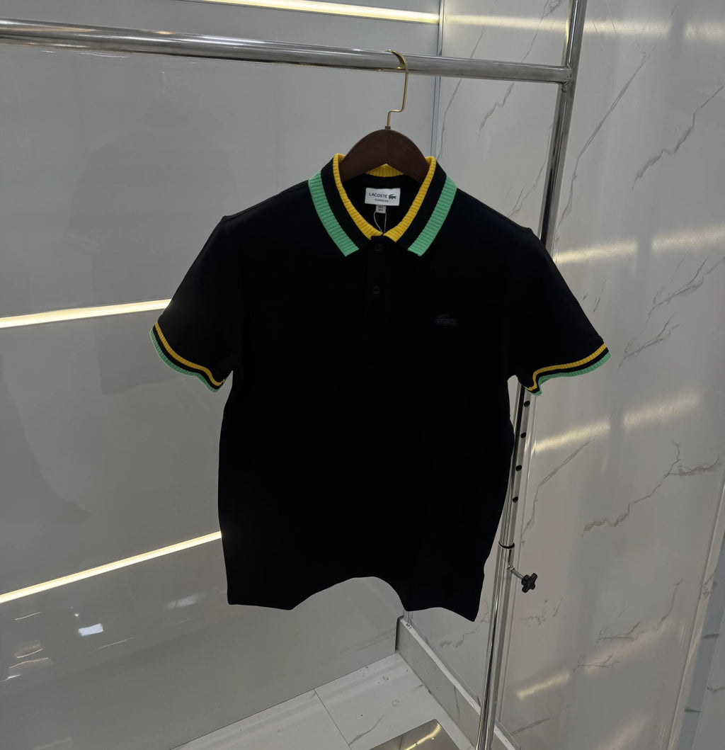 Lacost e Black Logo Work Premium Polo T-Shirt