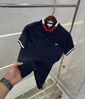 Lacost e Navy Blue Logo Work Premium Polo T-Shirt