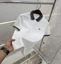 Lacost e White Logo Work Premium Polo T-Shirt