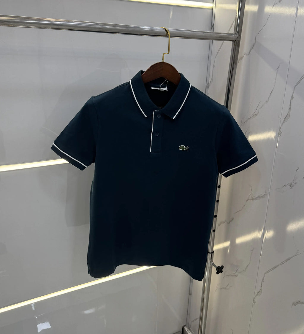 Lacost e Bottle Green Logo Work Premium Polo T-Shirt
