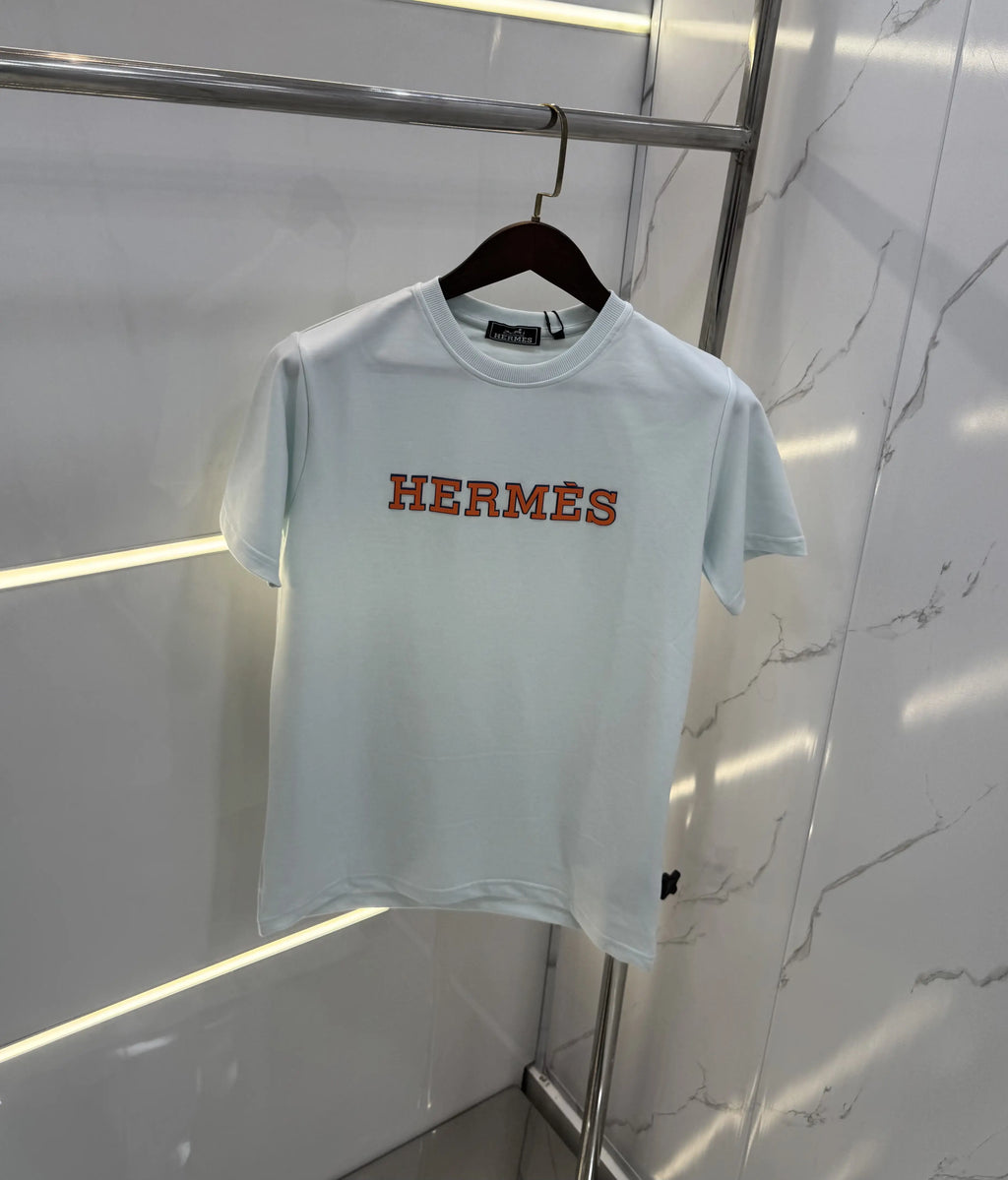Herme s Sky Blue Logo Work Premium T-Shirt