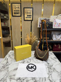 MICHAEL KORS CHARM SLING BAG WITH OG BOX AND DUST BAG COFFEE BROWN
