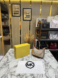 MICHAEL KORS CHARM SLING BAG WITH OG BOX AND DUST BAG BIEGE BROWN