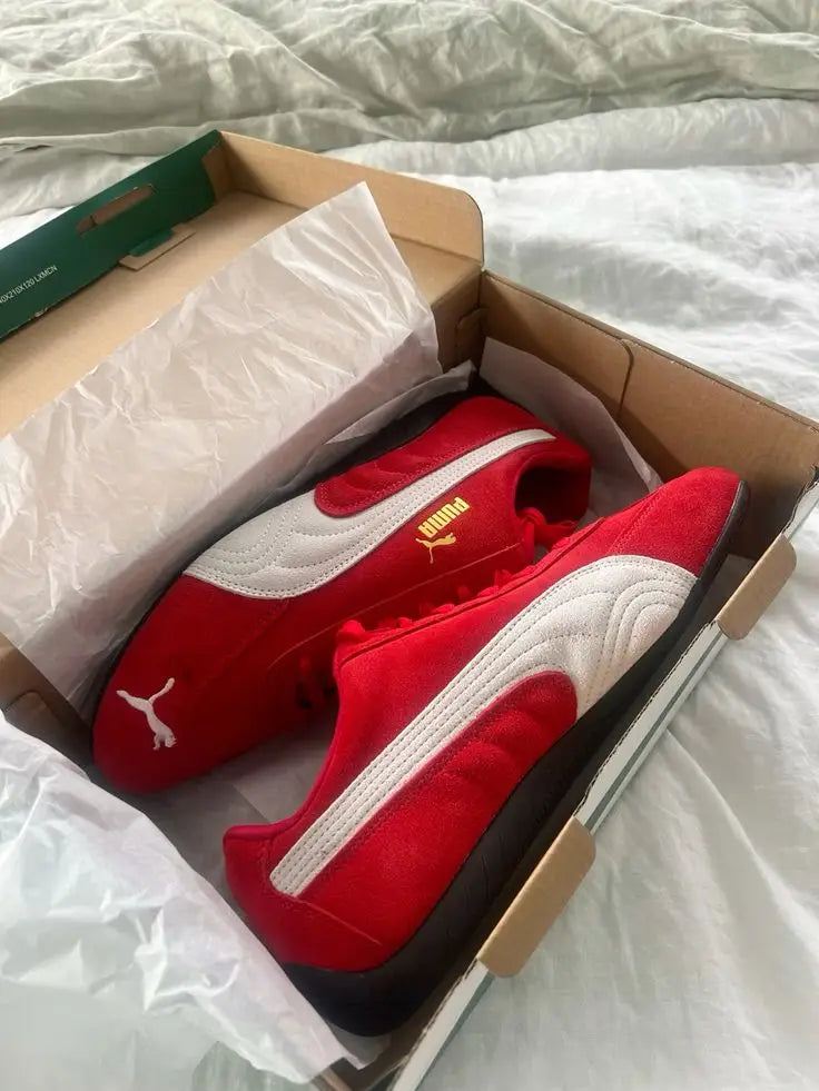 Pum a Speedcat Red White Suede Quality