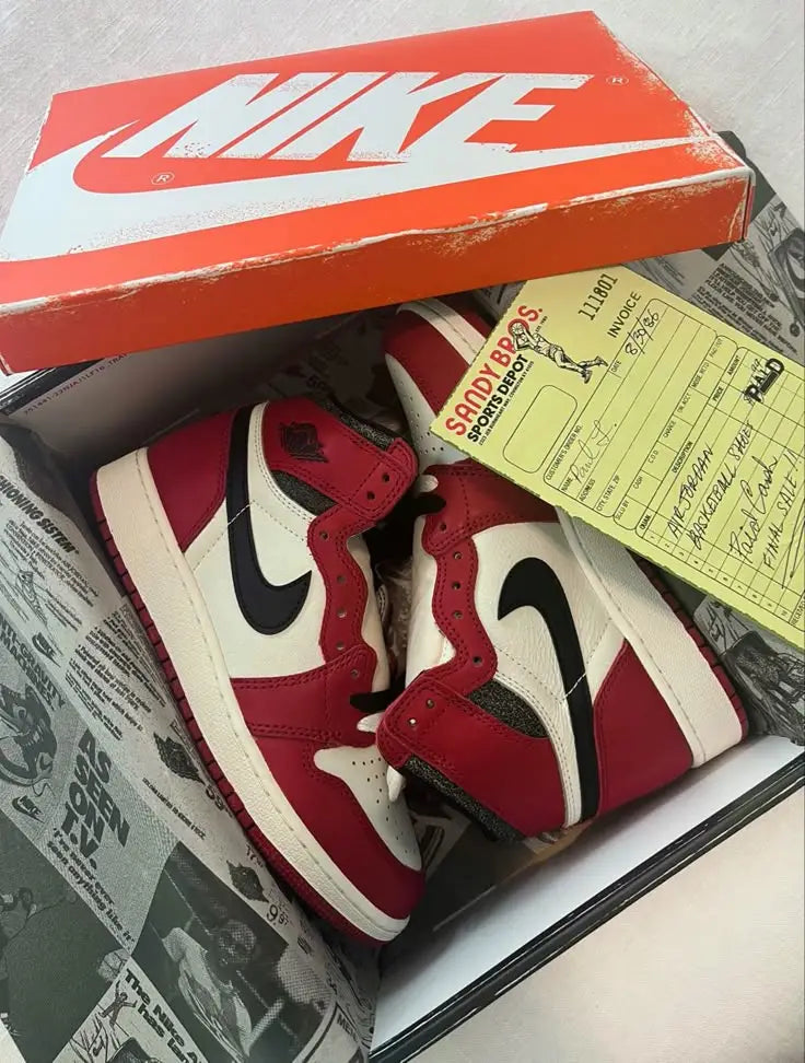 Nik e Jordan Retro 1 Lost Found Faded Sole Surplus Semi UA