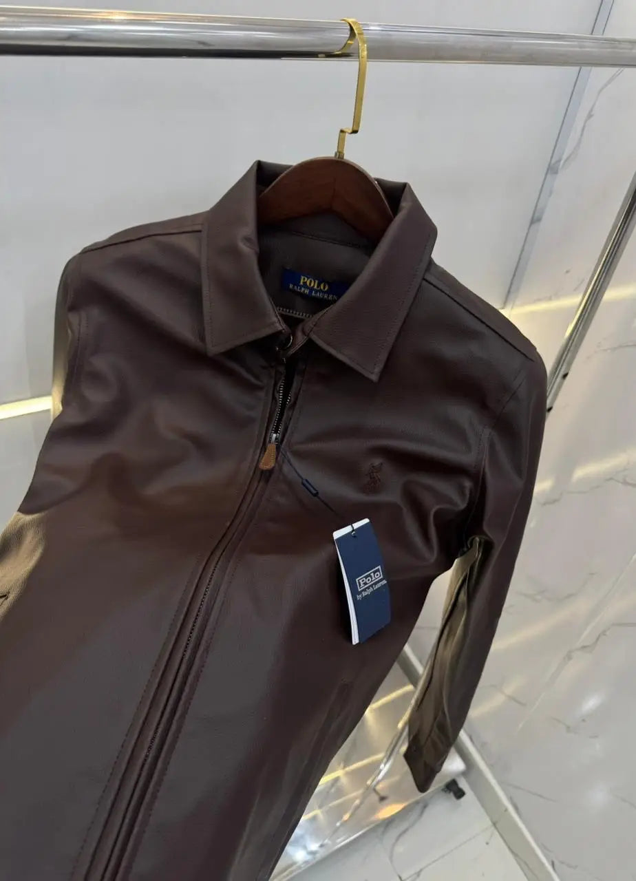 Ralph Lauren Brown Premium Leather Jacket
