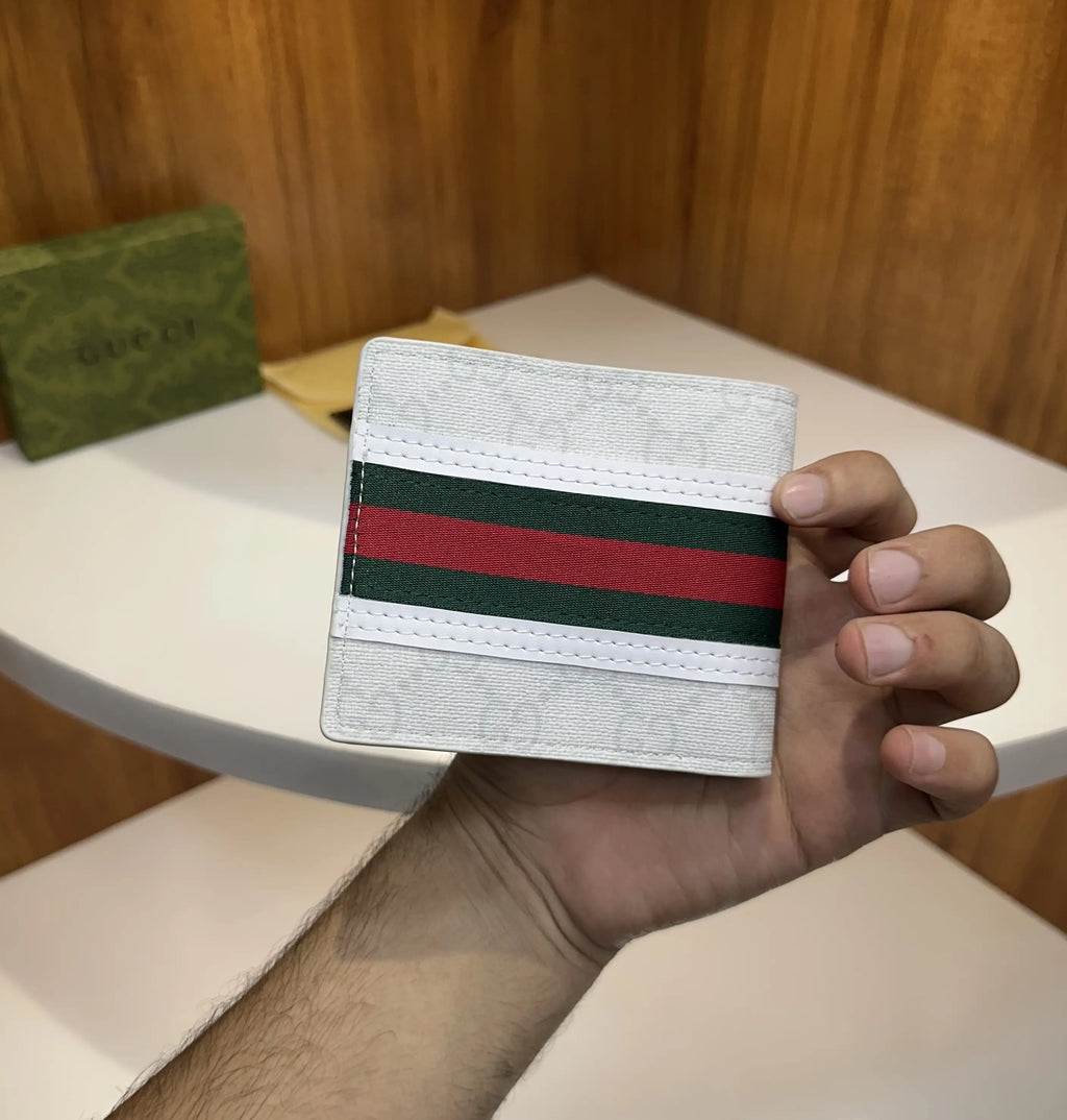 Gucci Premium Monogram Wallet White g200