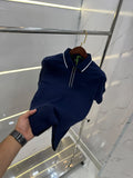 Hug o  Bos s Navy Blue Logo Work Premium Polo T-shirt