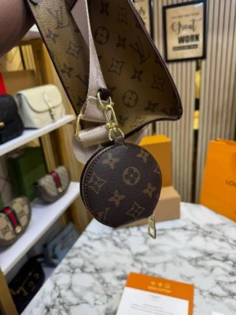 Louiis Vuitton Onthego Pm With Double Og Box And Dust Bag Including CarryBag Brown