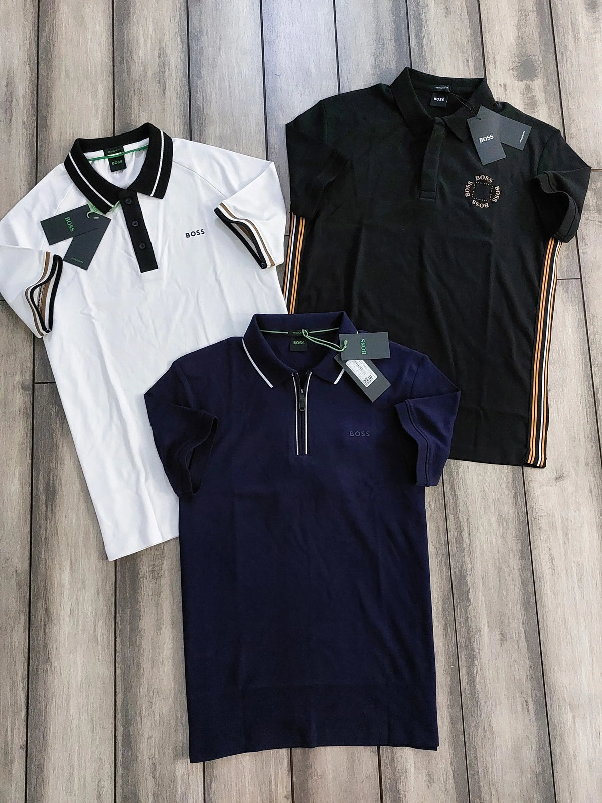 Hugo  Bos s Black Logo Work Premium Polo T-shirt