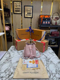 Louis Vuitton NeoNoe BB Giant Monogram Leather Bucket Bag Pink M24248