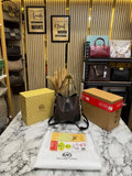 Michael Kors Mk Mercer Signature Bucket Bag with Double Box And Dust Bag Coffee 60429