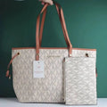 Michael kors Large Jet Set Big Mk Print Tote Bag With Dust Bag 2003-Beige