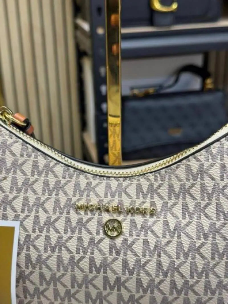 Michael Kors Jet Set Charm Logo Sling Bag With Box And Dust Bag 4018-Beige