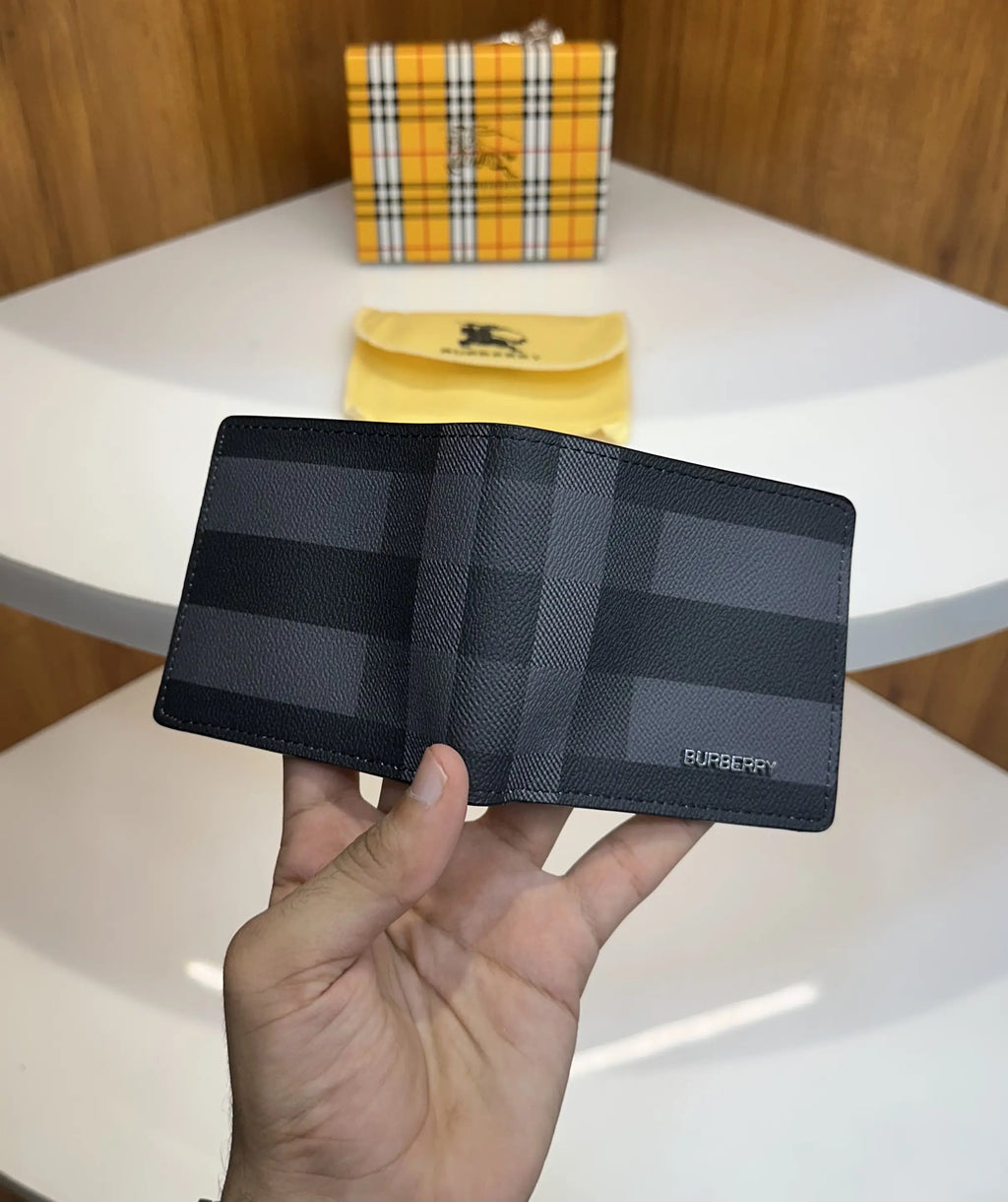 Burberr y Premium Wallet Grey br105