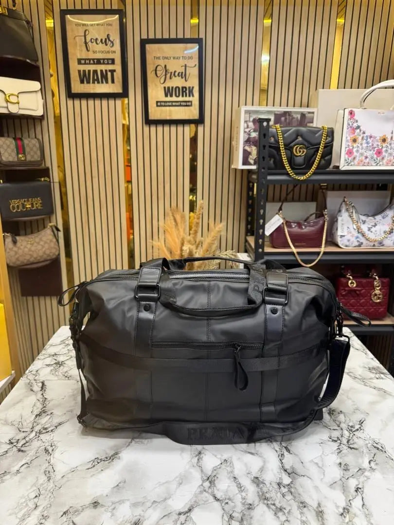 PRADA PREMIUM QUALITY TRAVEL DUFFLE BAG WITH STRAP C-PA1008