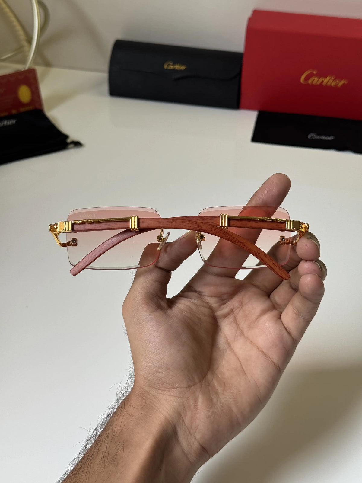 Cartier_9987_Gold_Pink_Wood