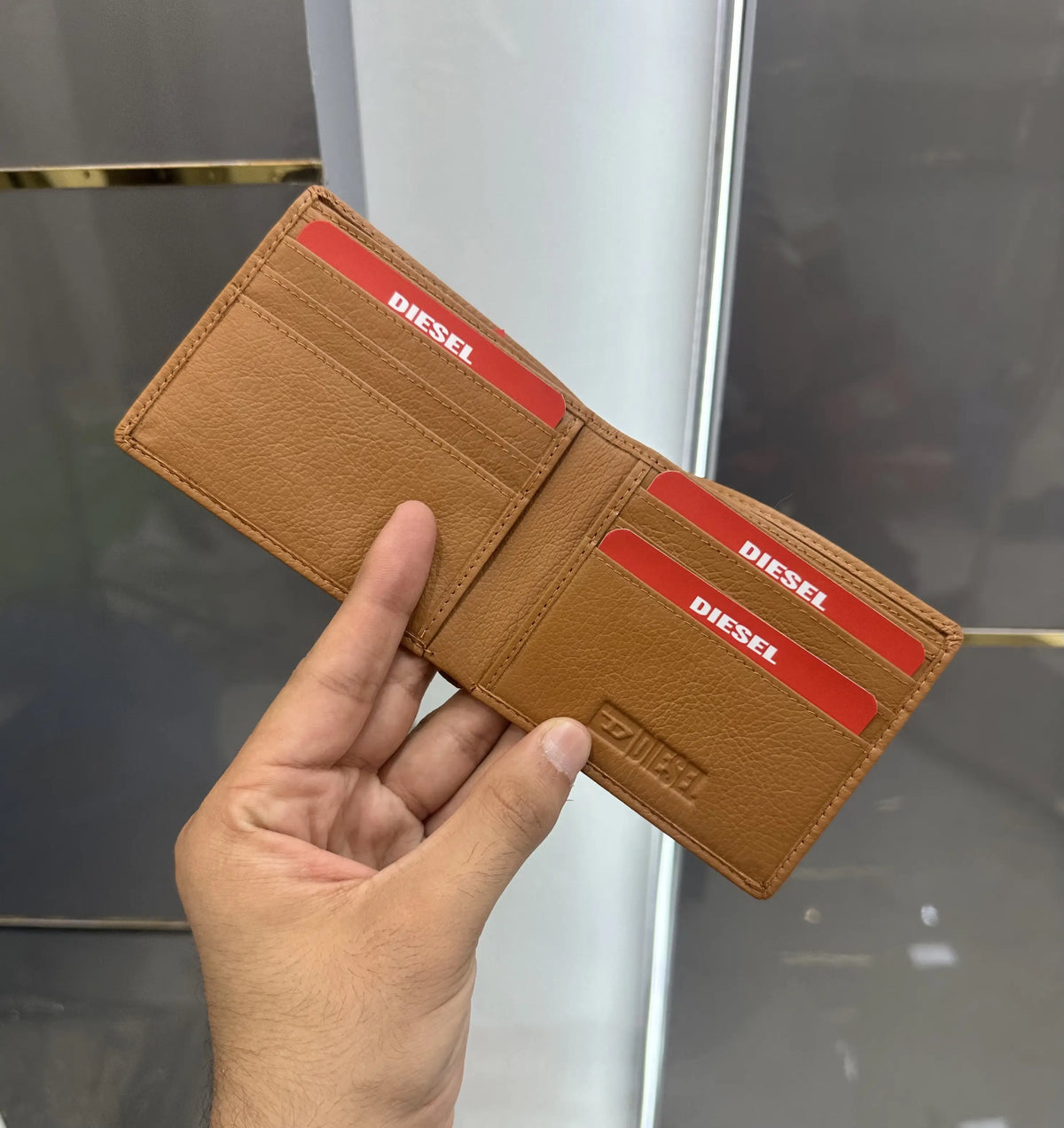 Diese l Premium Wallet Tan With Box d189