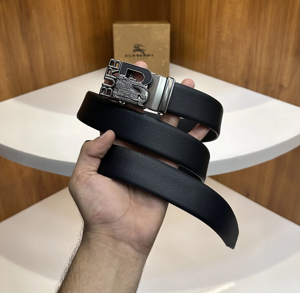 Burberr y Premium Imported Belt Matte Grey With Box b20
