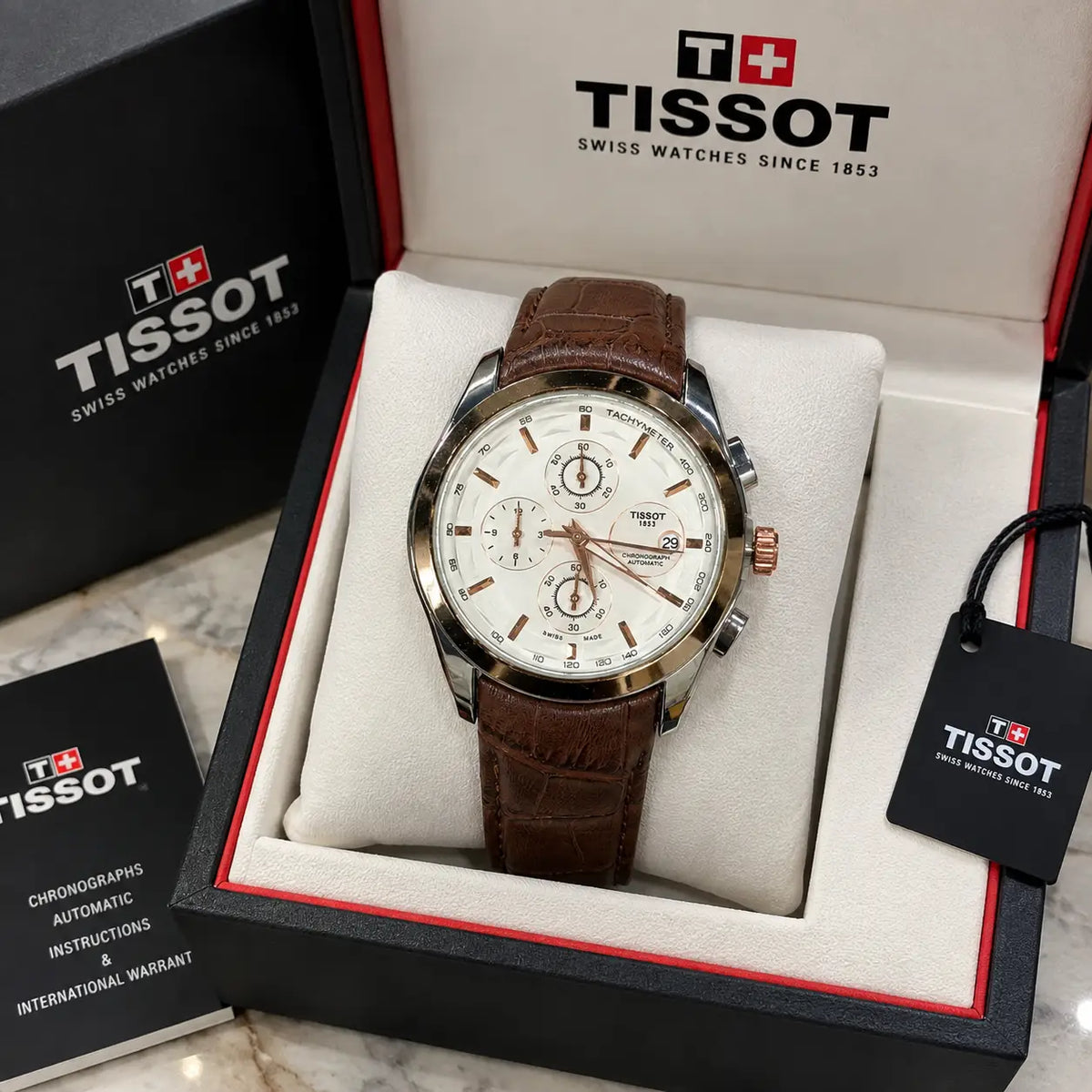Tisso_t 1853 Couturier Leather Chronograph 228