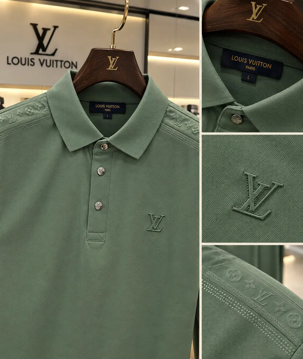 Louis Vuitto n Green Luxury Polo T-shirt