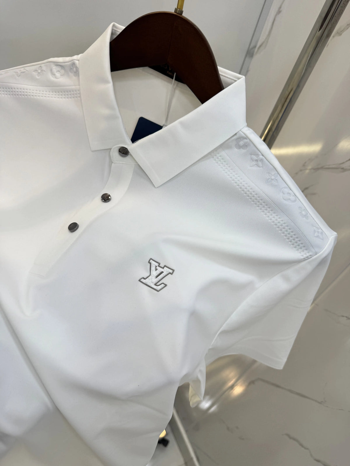 Louis Vuitto n White Luxury Polo T-shirt