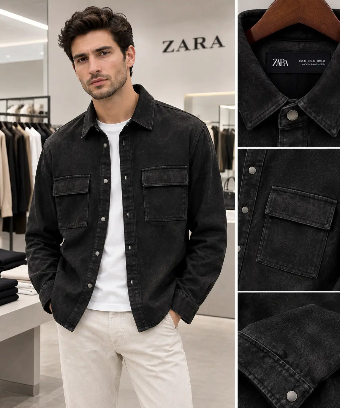 Zar a Black Designer Premium Bomber Jacket
