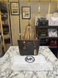 Michael Kors Jet Set Travel Large Logo Tote Bag  With Dust Bag Coffee Brown