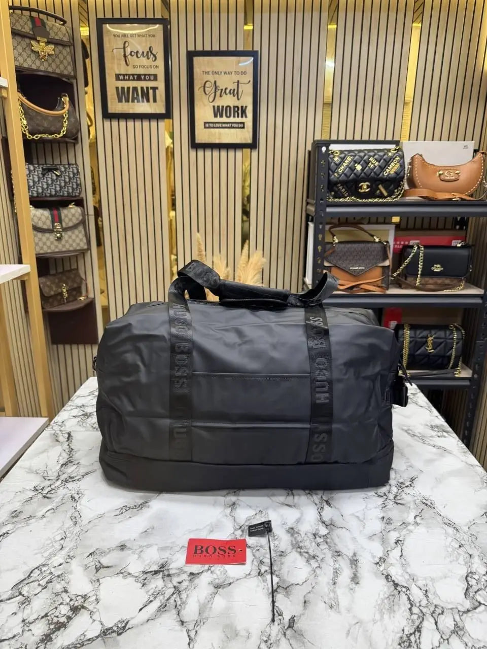 Hugo Boss Travel Duffle Bag Black Limited Edition BS16007-C