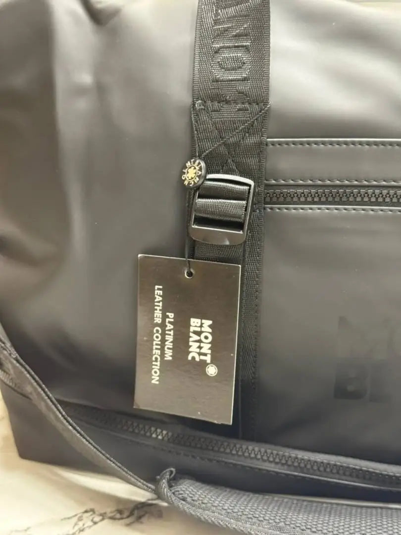 Mont Blanc Urban Travel Duffle Bag With Detachable Shoulder Strap M16007 Black