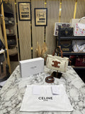 Celine Cabas Cuir Triomphe Bag With OG Box And Dust Bag  CreamWhite