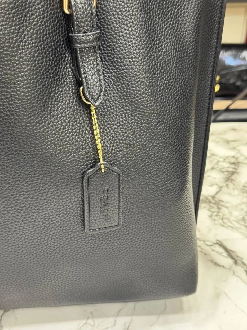 Coach mollie tote bag with dust bag Cv967Black