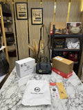 Michael Kors Camille Small Logo Satchel Black Double Box Dust Bag 99188
