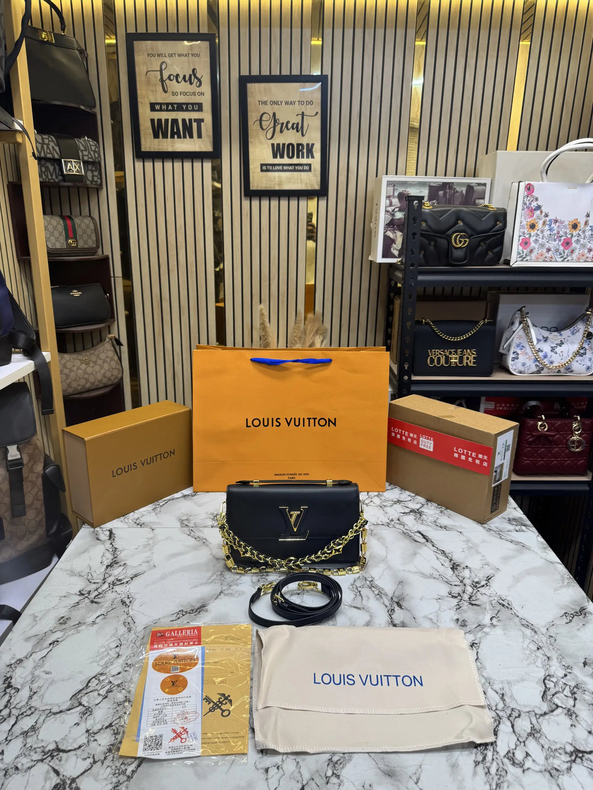 Louis Vuitton Capucines Side Trunk MM  Black M12710
