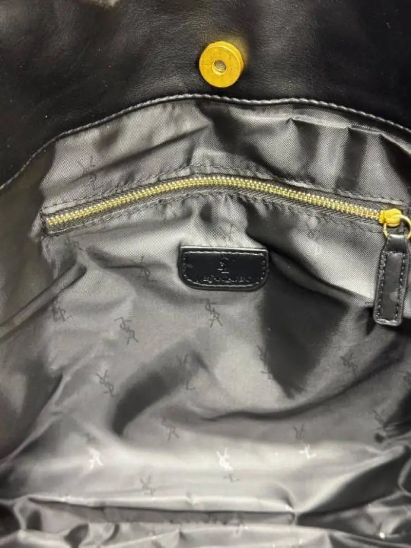 Yves Sain t Laurent YSL Maxi Tote Bag Wit atching Wallet Includes Dust Bag Black