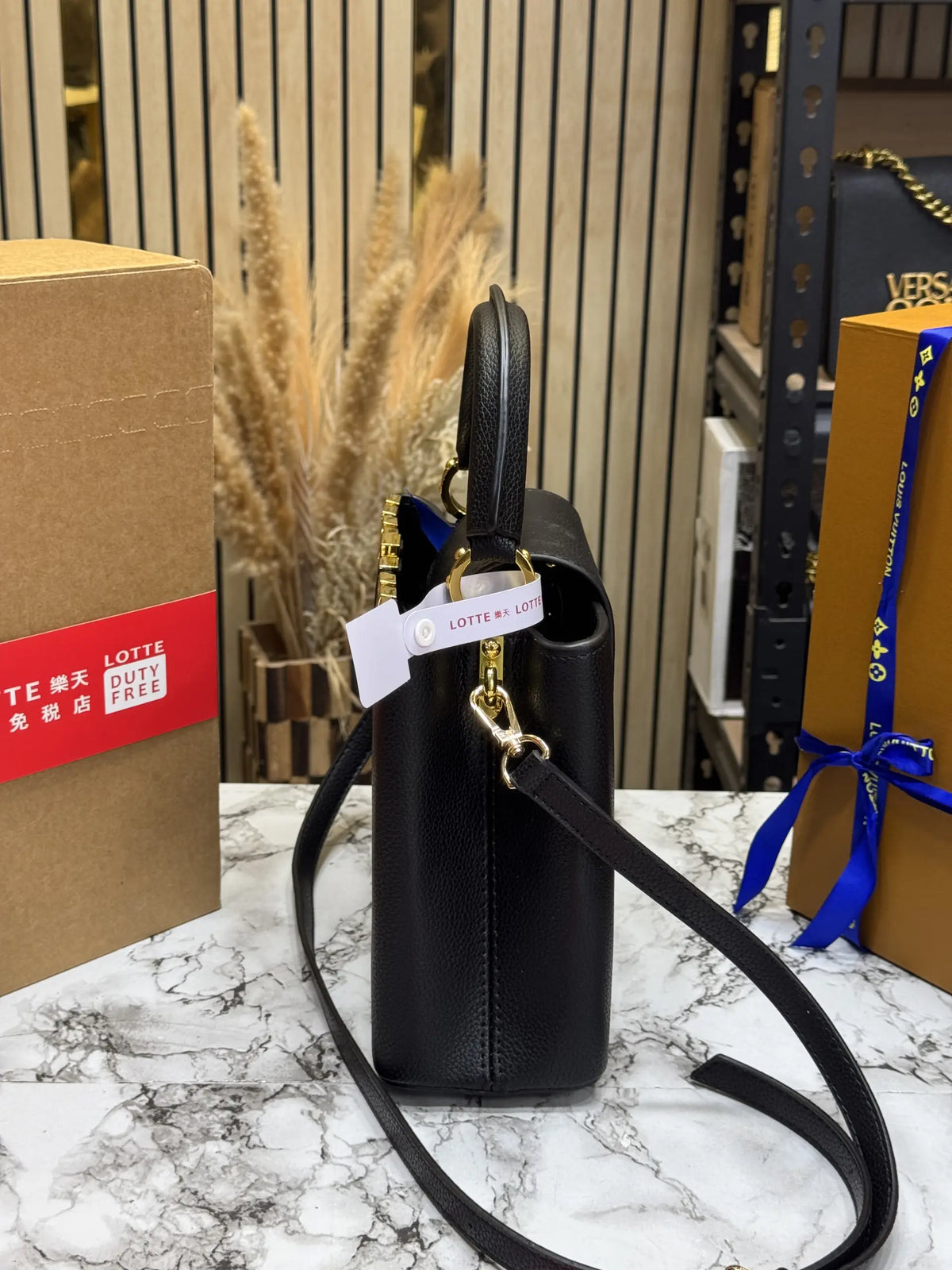 Louis Vuitton Capucines BB Black With Double Box Bill And Dust Bag LOTTE QUALITY
