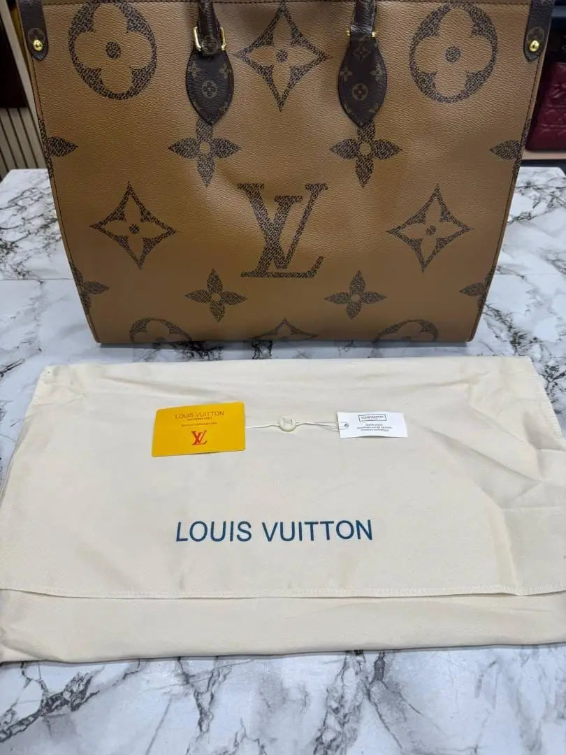 Louis vuitton premium onthego with dust bag brown