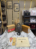 LOUIS VUITTON ALMA TRUNK BB MONOGRAM PREMIUM BAG WITH OG DOUBLE BOX AND DUST BAG COFFEE BLACK