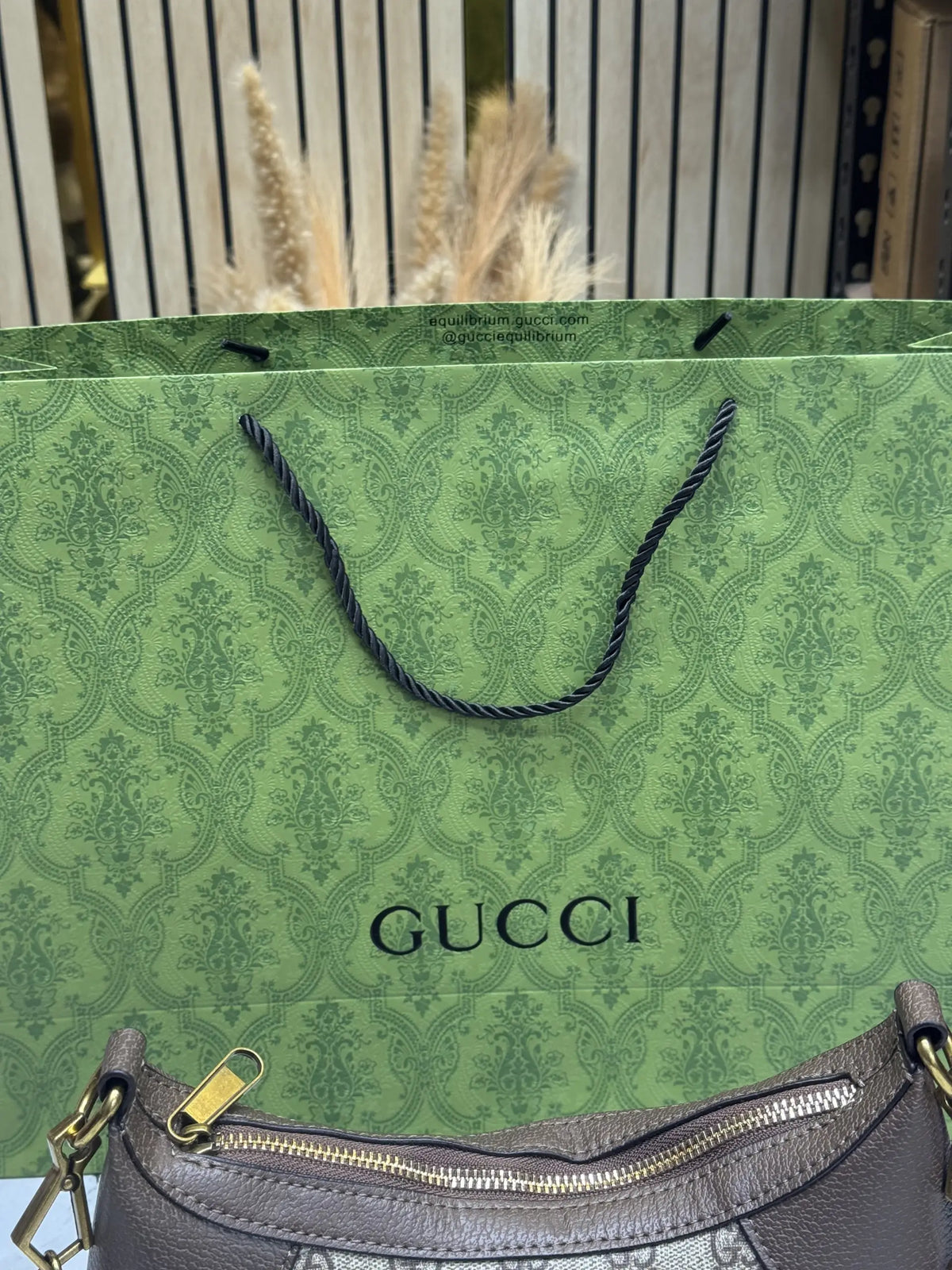 Gucci GG Monogram Chain Shoulder Bag With OG Double Box And Dust Bag Including Carry Bag 731817