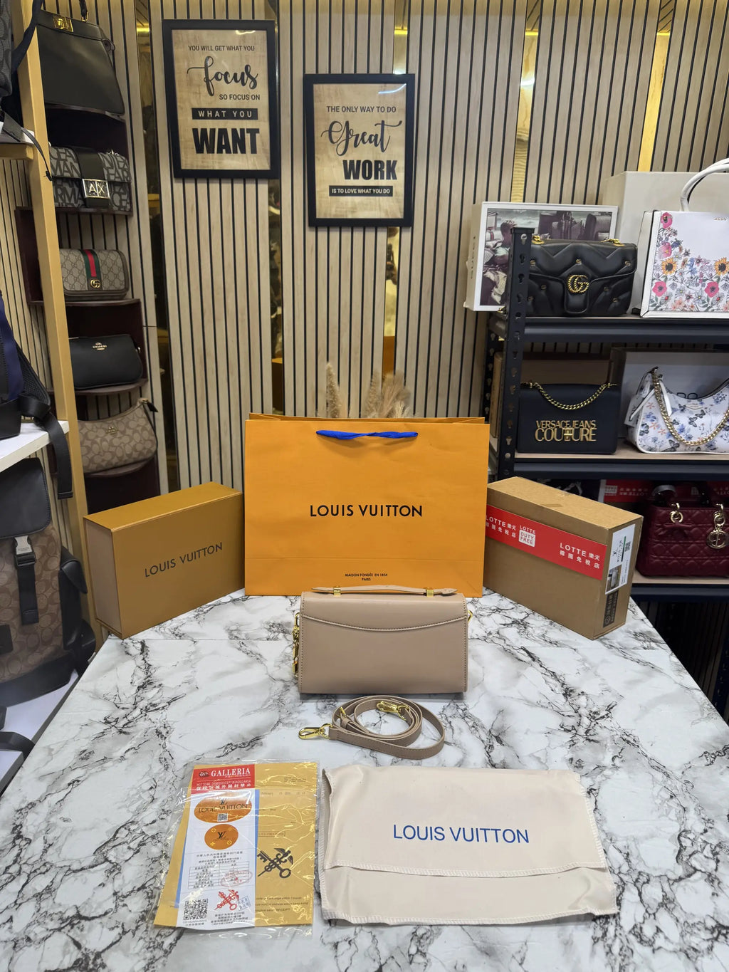 Louis Vuitton Capucines Side Trunk MM  Beige M12710