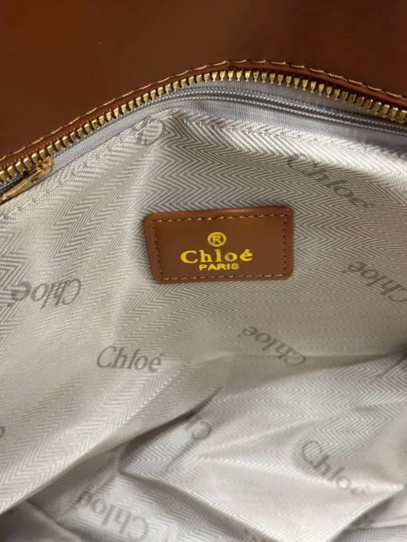 Chloe Woody Canvas Medium Logo Tote Bag  355