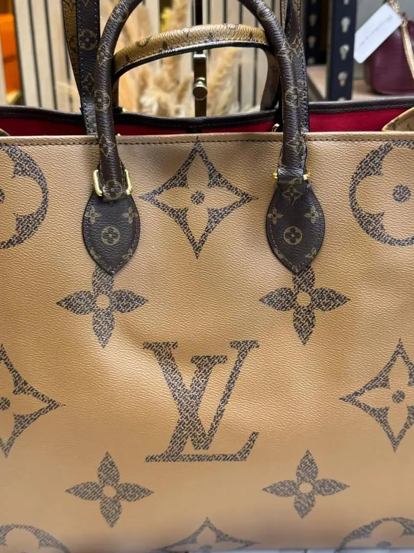 Louis vuitton premium onthego with dust bag brown